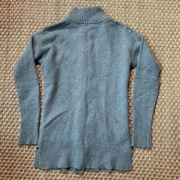 Royal Robbins Cardigan Mock Neck Button Front Pockets Robins Egg Blue Preppy Sm - Picture 2 of 8